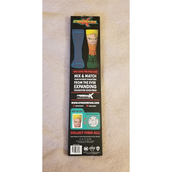 Crossover X Dc Comics Aquaman Socks - Picture 2 of 2